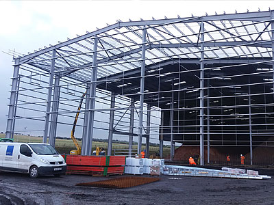 Aggregate Warehouse Construction - BHC Agricultural Steelwork Contractor