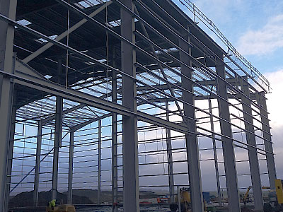 Aggregate Warehouse Construction - BHC Agricultural Steelwork Contractor